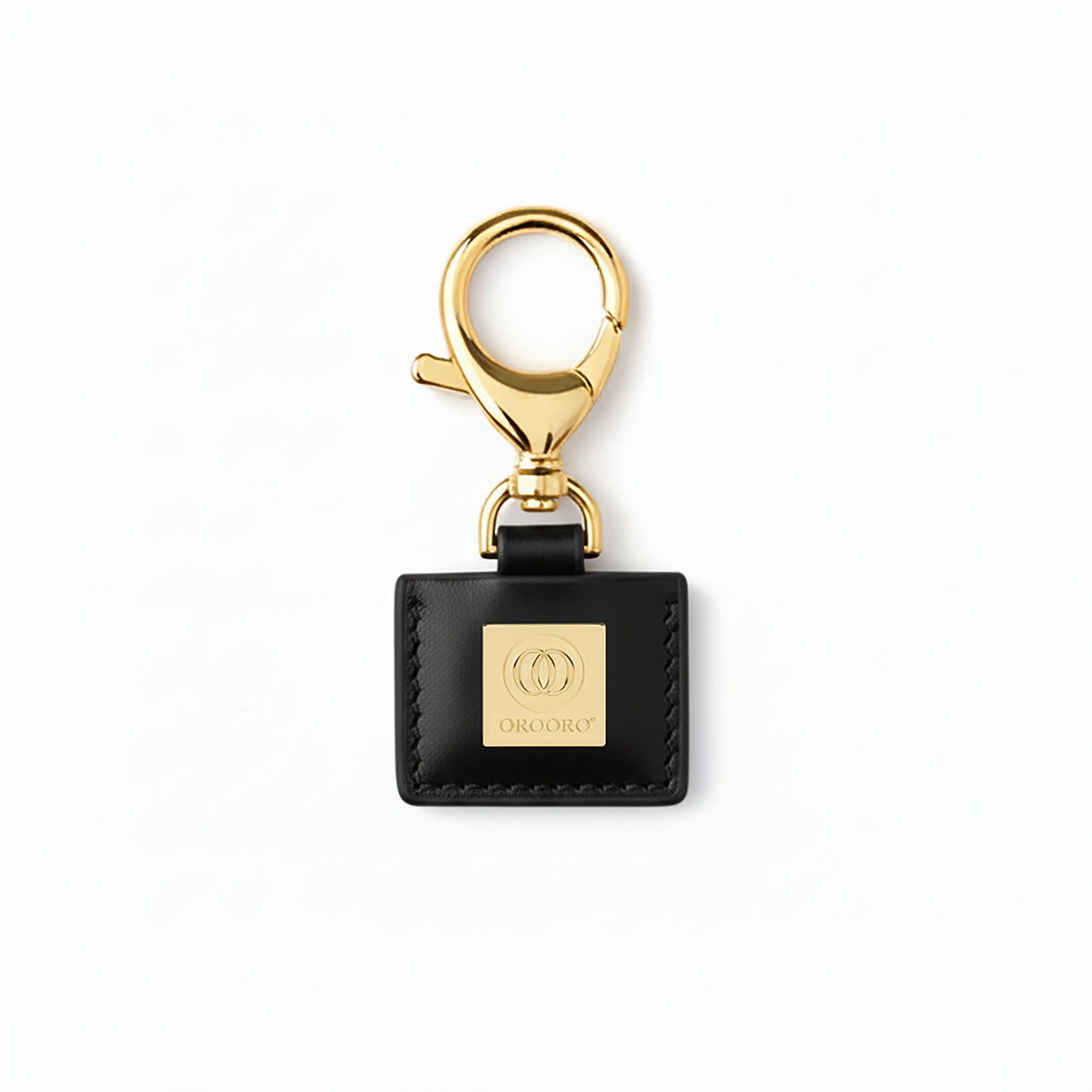Portachiavi OROORO® Desiderium con Placchetta Gold Nero