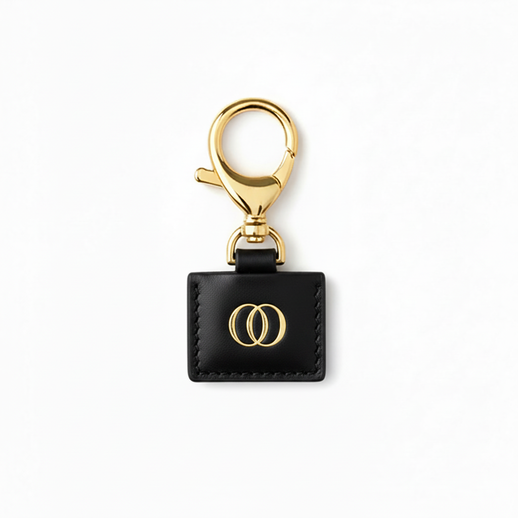 Portachiavi OROORO® Desiderium in Pelle Nappa Nero