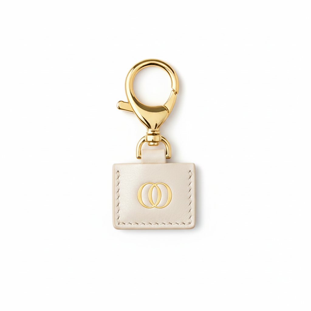 Portachiavi OROORO® Desiderium in Pelle Nappa Oyster