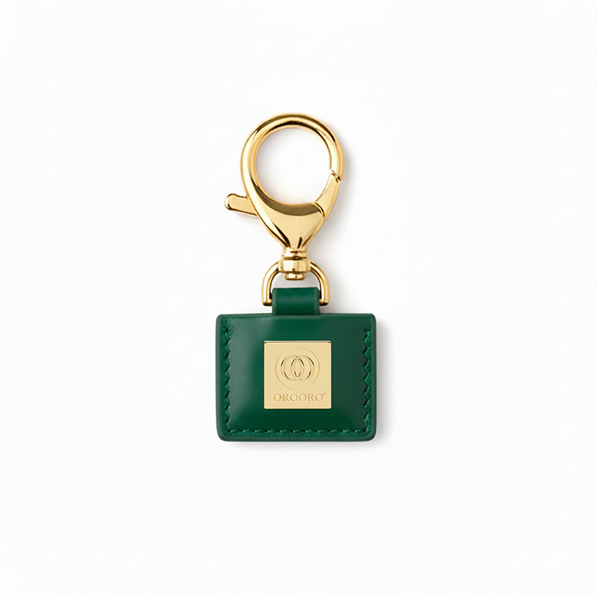 Portachiavi OROORO® Desiderium con Placchetta Gold Pixie Green
