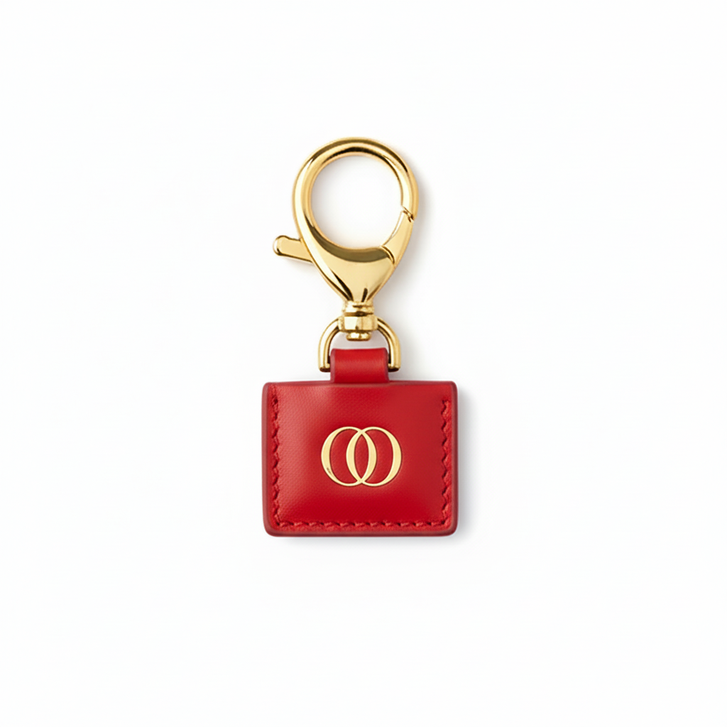 Portachiavi OROORO® Desiderium in Pelle Nappa Santa Claus